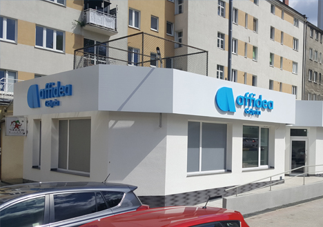 Budynek rezonansu w centrum Gdyni